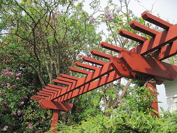 Backyard trellis