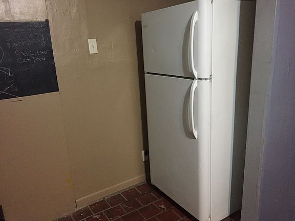 Fridge in kitchen 