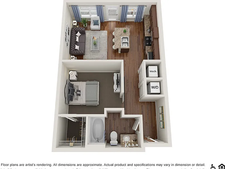 S1 - 0x1 floor plan Parkside at Avalon Park