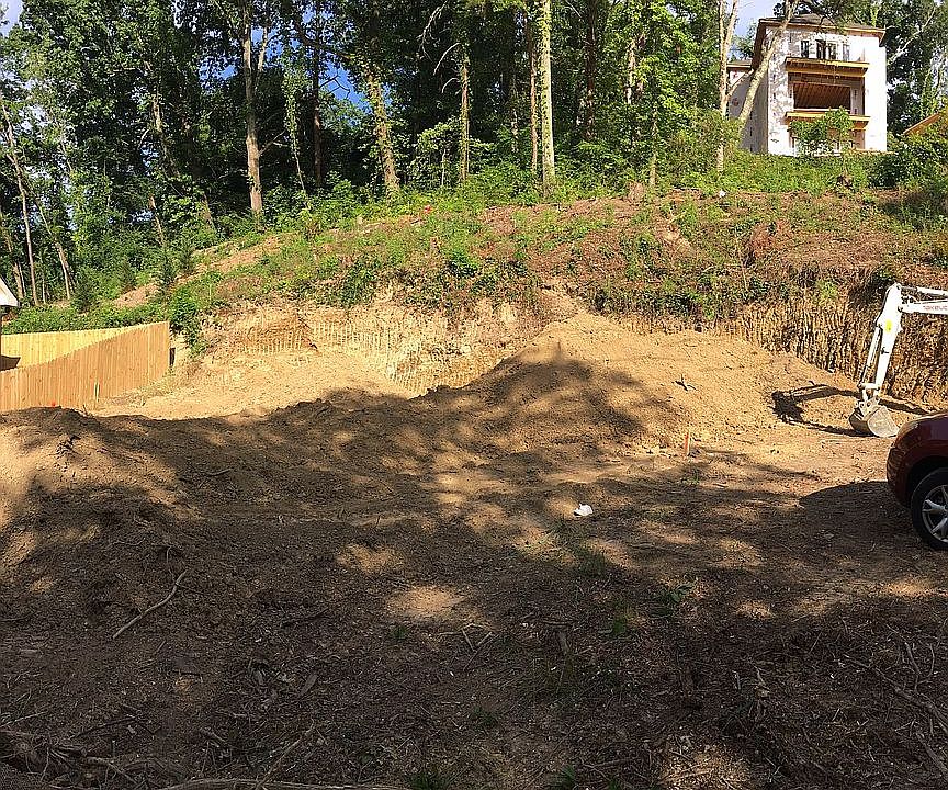 Facing lot -has been dug out