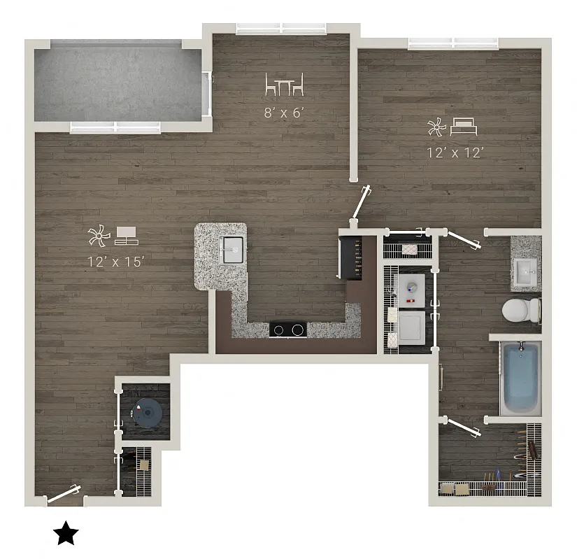 Floor plan A2E