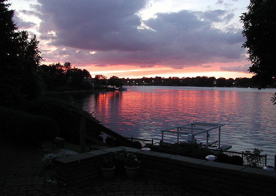 Sunset from house