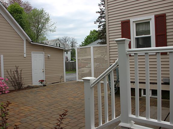 new paver patio, private