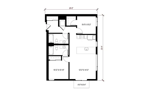 Floor plan 2 Bedroom - C2
