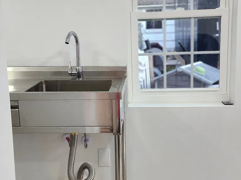 Kitchenette area with window