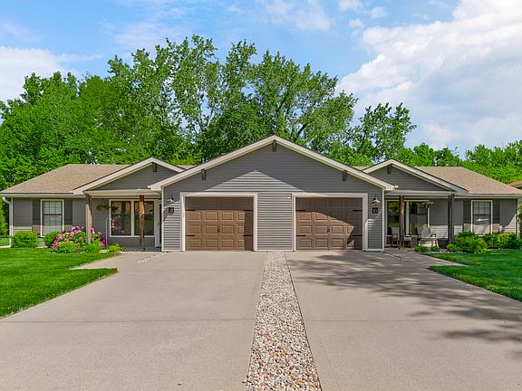 Private. Units divided by garages.