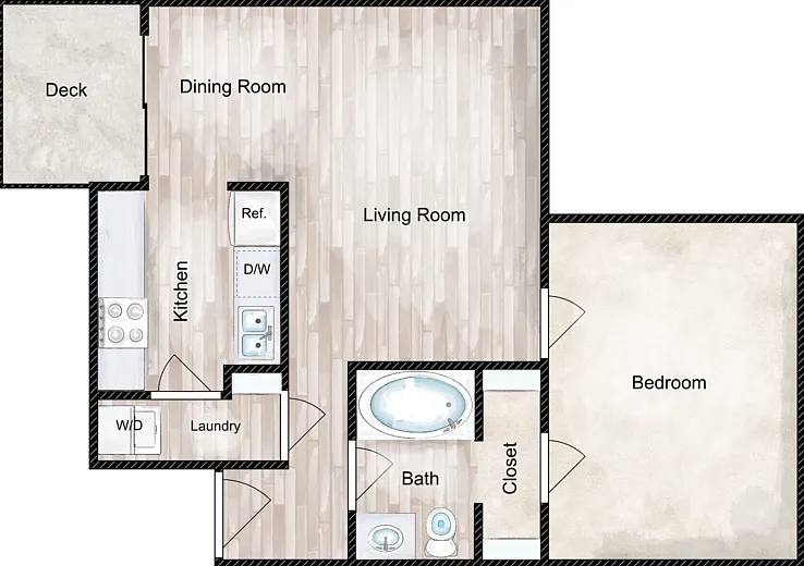 Parker at the Cottages Floorplan Diagram