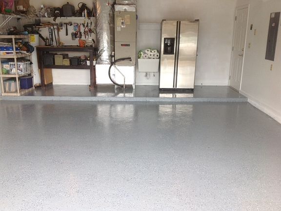 Garage with Epoxy Floor