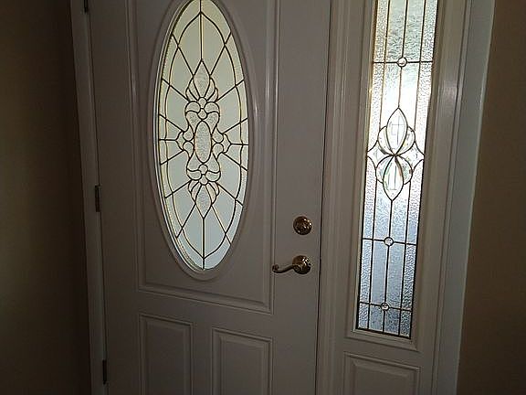 Upgraded entry door