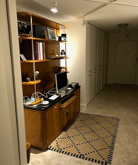 Large hallway with huge closets and alcove for sitting area, desk area or large statement piece!