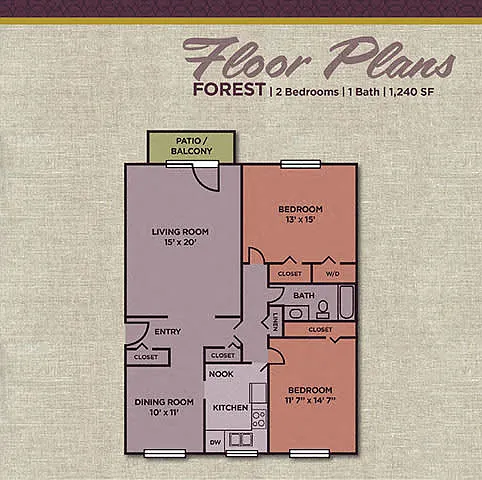 Floor plan Forest (2.10 A)