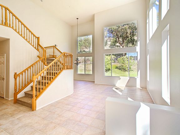 Entry to Family Room w/Soaring Ceiling