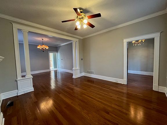 Living room off foyer view to dining