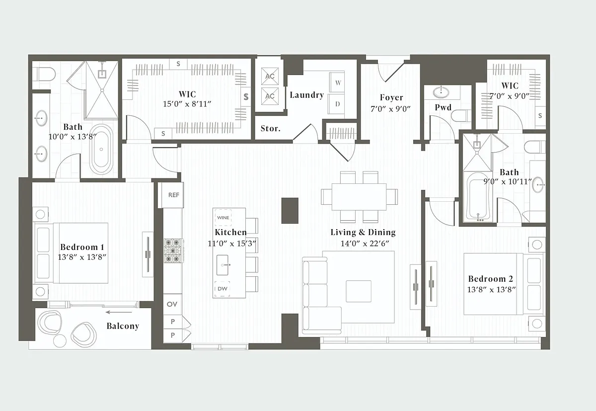 Floor plan P1