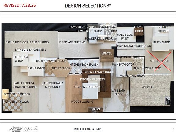 Representative photo of design selections for 813 Bella Casa
