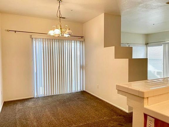 Dining room with sliding door to back patio