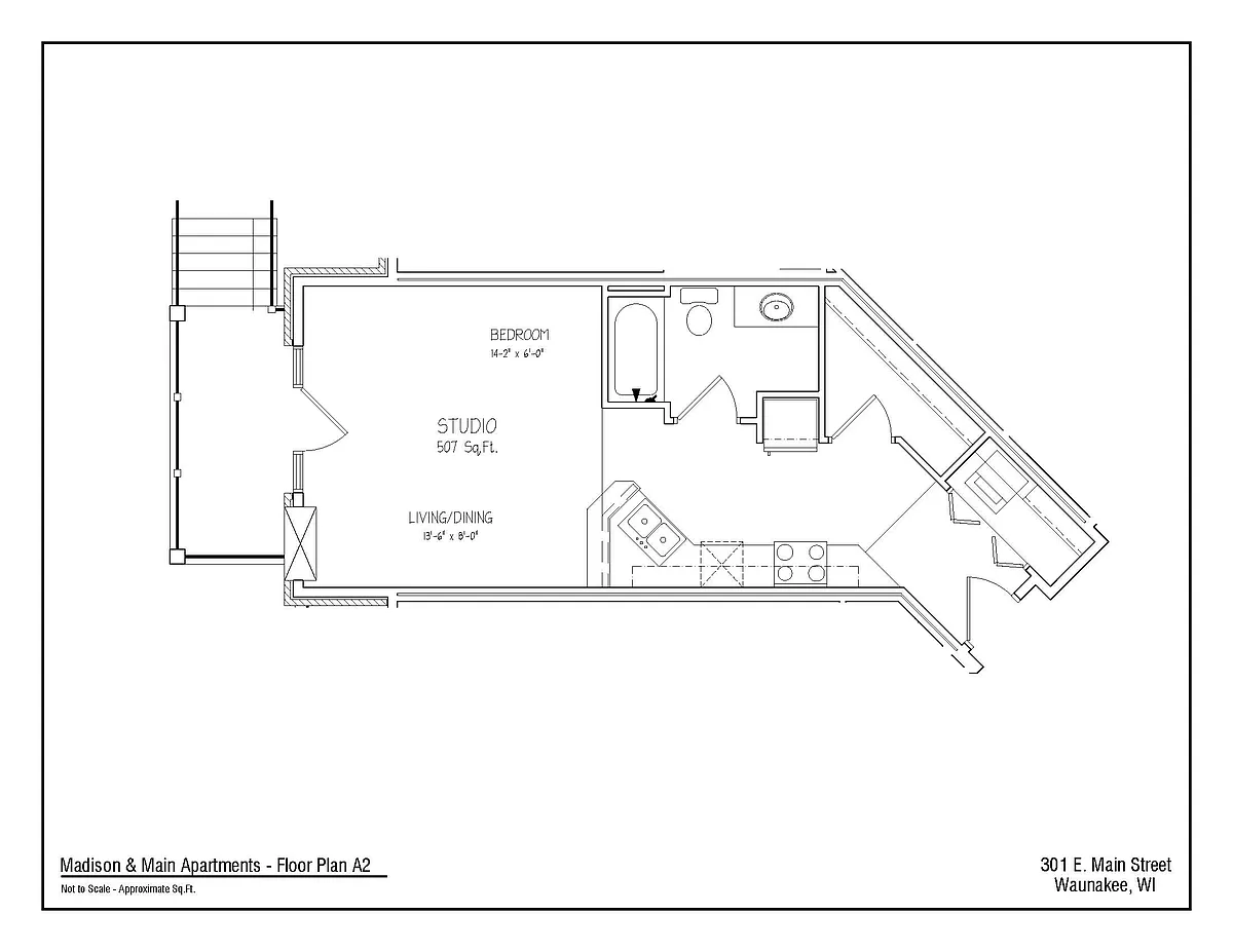Floor plan Studio A2