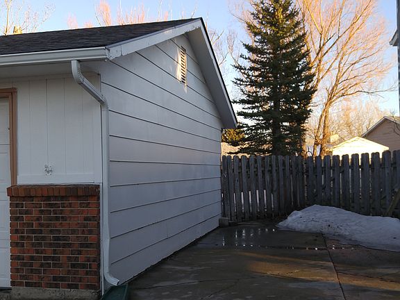 concrete pad on side for RV