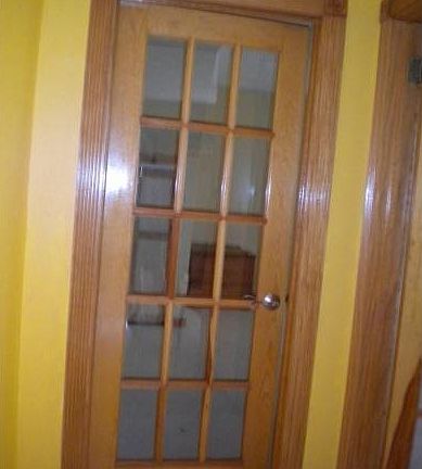 french door to bedroom