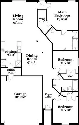 3 bed, 2.0 bath, 1414 sqft, $1,655 — Photo 2