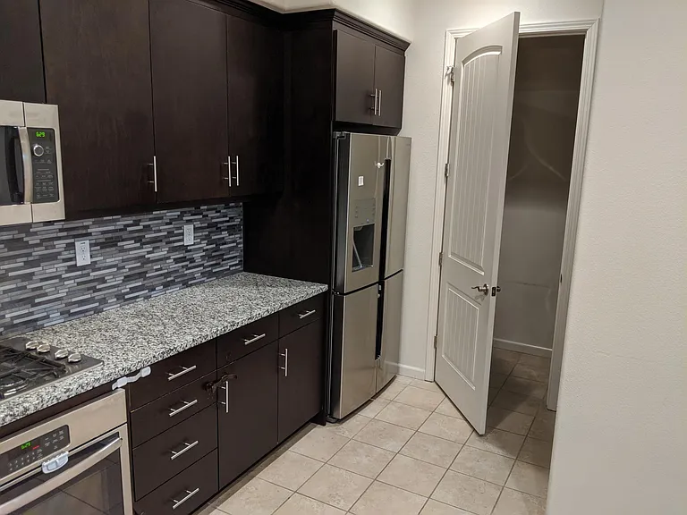 Fridge and access to laundry