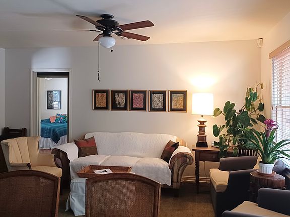 living room from dining area