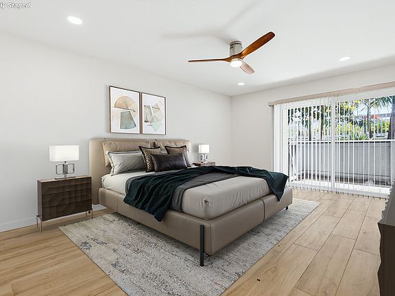 Primary bedroom with virtual staging