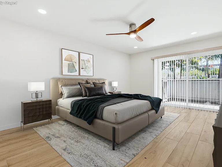 Primary bedroom with virtual staging