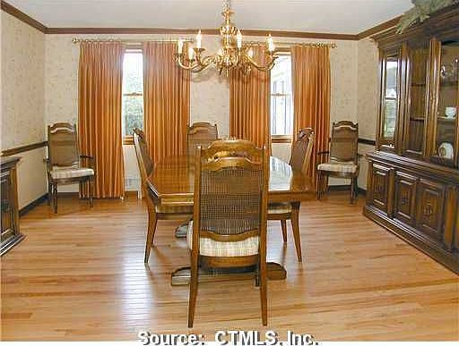 Formal dining room with hardwood floors!
