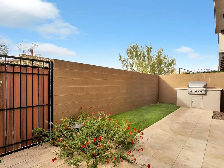 Private back gate with no neighbors to invade your privacy.