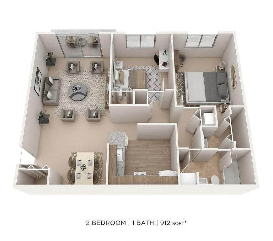 Floor plan Two Bedroom