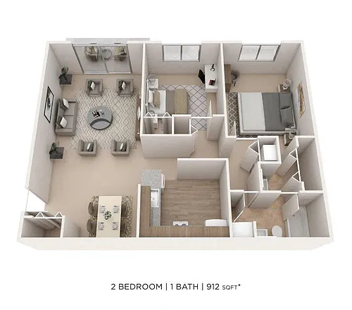 Floor plan Two Bedroom