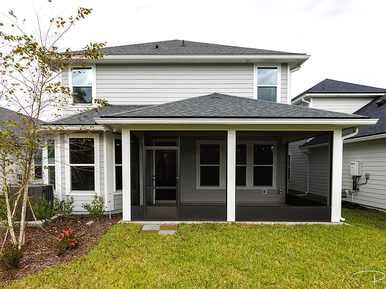 Rear of house