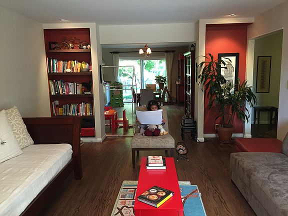 The open Living & Dining areas