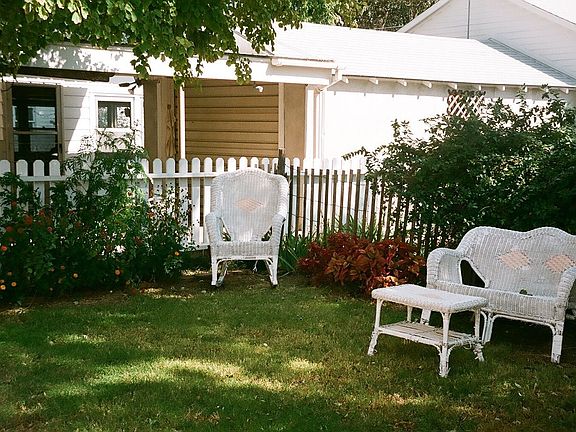 View of the back yard