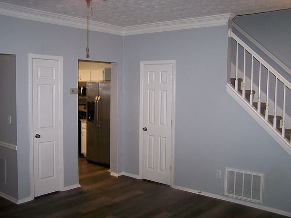 Large main living area with powder room and coat closet