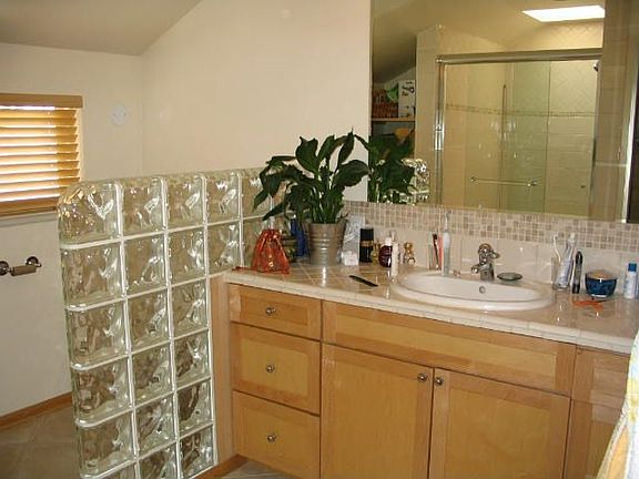 Modern Master bath  with double shower stall
