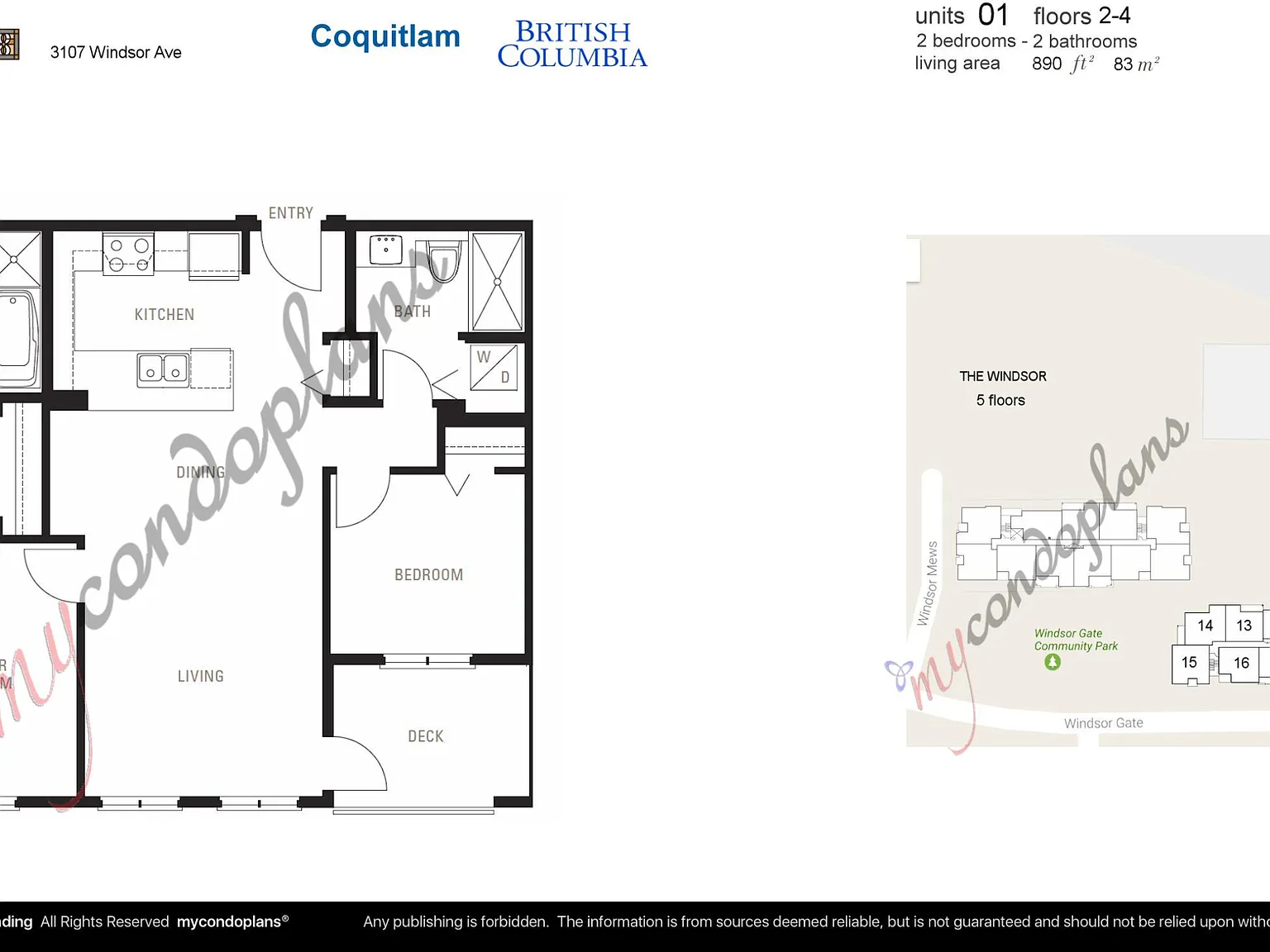 2 bed, 890 sqft, $2,800 — Photo 2