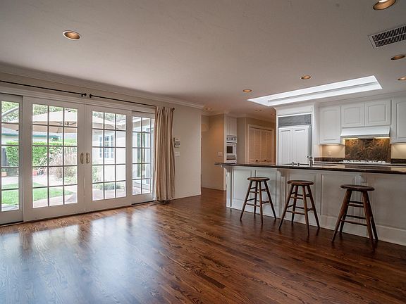 Family room with sliding doors to backyard patio.