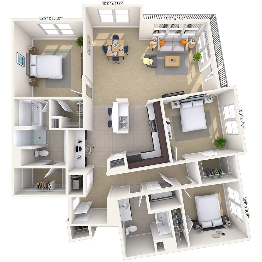 Floor plan Moderne