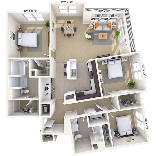 Floor plan Moderne