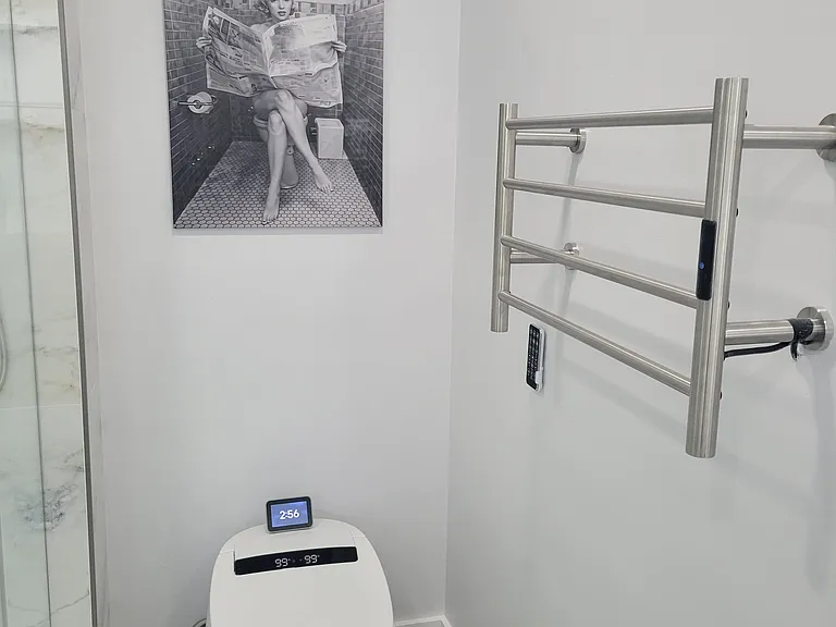 Master Bathroom with Heated Towel Rack