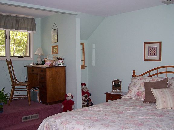 Bedroom area with extra storage.