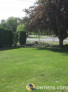 Spacious fenced backyard