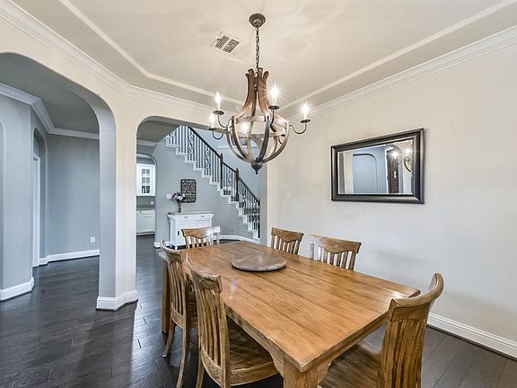 Another view of the dining room looking back towards the foyer.