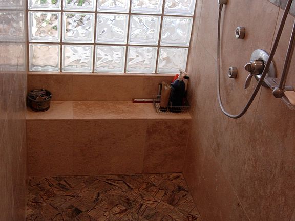 Master shower
