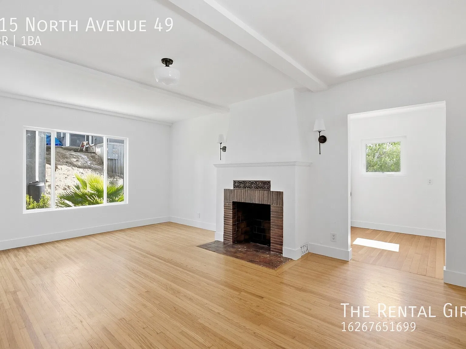 Updated Highland Park 1BR/1BA | Top Floor Unit | Decorative Brick Fireplace + Original Hardwood F... — Photo 4