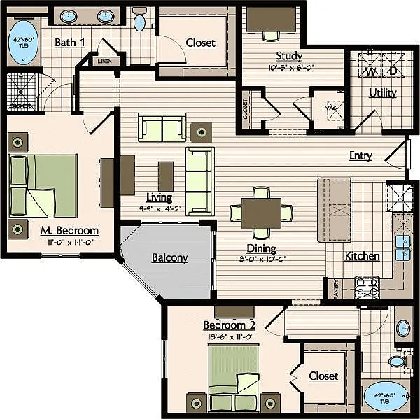 Floor plan Saratoga