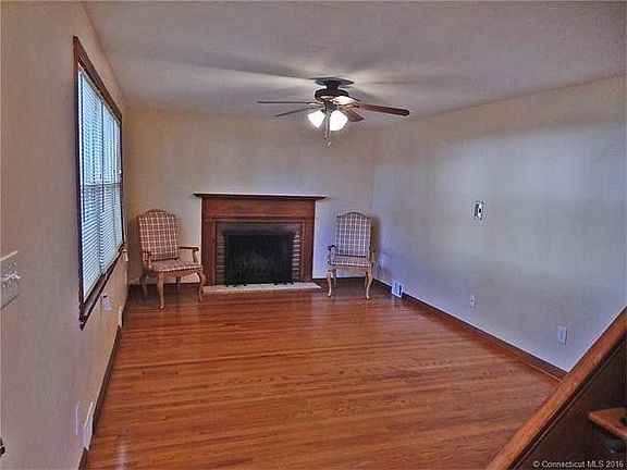 Living room with fireplace