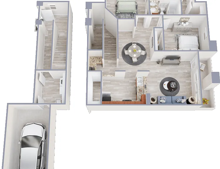Via Venizia with Attached Garage included Floorplan Diagram